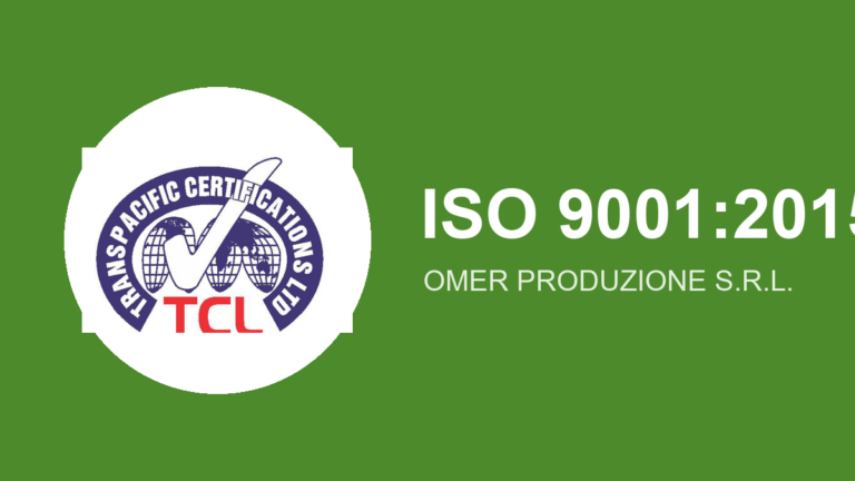 Certificazione ISO 9001 rinnovata – Omer Produzione